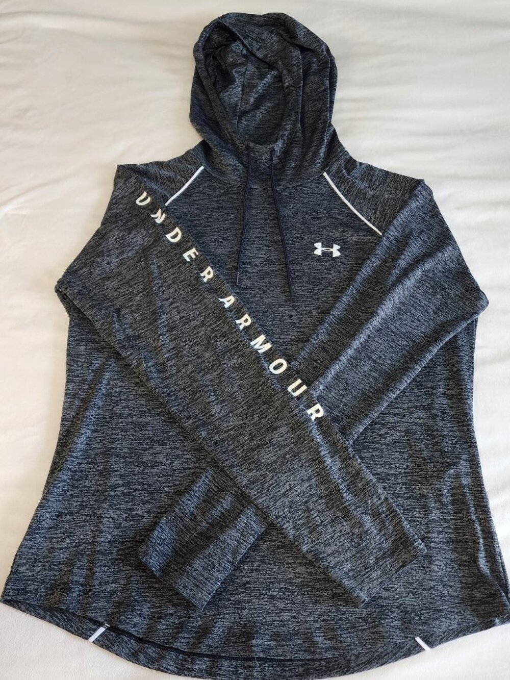Under Armour Women's L Gray Space Dye Tech Training Hoodie